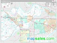 St. Charles County, MO Wall Map Zip Code