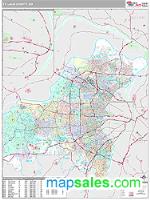 St. Louis County, MO Wall Map Zip Code