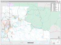 Taney County, MO Wall Map Zip Code