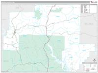 Wayne County, MO Wall Map Zip Code
