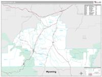 Carbon County, MT Wall Map Zip Code