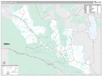 Sanders County, MT Wall Map Zip Code