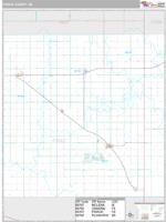 Pierce County, NE Wall Map Zip Code