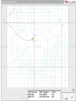 Stanton County, NE Wall Map Zip Code