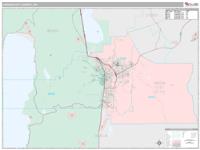 Carson City County, NV Wall Map Zip Code