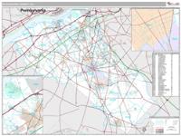 Gloucester County, NJ Wall Map Zip Code