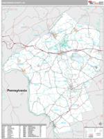 Hunterdon County, NJ Wall Map Zip Code