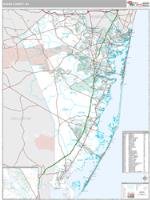 Ocean County, NJ Wall Map Zip Code