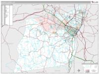 Albany County, NY Wall Map Zip Code