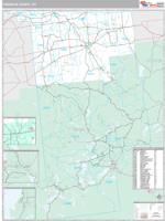 Franklin County, NY Wall Map Zip Code