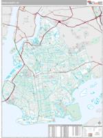 Kings County, NY Wall Map Zip Code