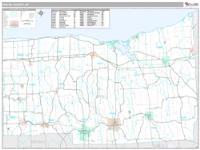 Wayne County, NY Wall Map Zip Code