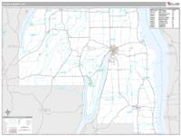 Yates County, NY Wall Map Zip Code