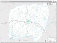 Alexander County, NC Wall Map Zip Code