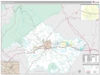 Burke County, NC Wall Map