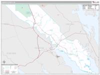 Camden County, NC Wall Map Zip Code