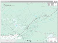 Cherokee County, NC Wall Map Zip Code