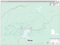 Clay County, NC Wall Map Zip Code