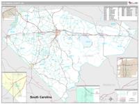 Columbus County, NC Wall Map Zip Code