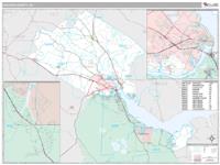 Craven County, NC Wall Map Zip Code