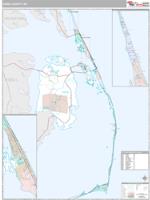 Dare County, NC Wall Map Zip Code