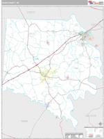 Davie County, NC Wall Map Zip Code