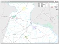 Hertford County, NC Wall Map Zip Code