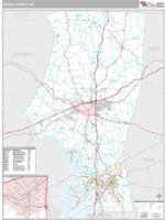 Iredell County, NC Wall Map Zip Code