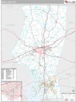 Iredell County, NC Wall Map Zip Code