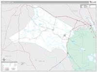 Jones County, NC Wall Map Zip Code