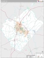 Lee County, NC Wall Map Zip Code