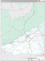 McDowell County, NC Wall Map Zip Code