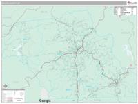 Macon County, NC Wall Map Zip Code