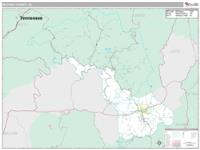 Mitchell County, NC Wall Map Zip Code