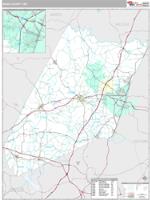 Nash County, NC Wall Map Zip Code