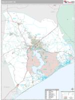 Onslow County, NC Wall Map Zip Code