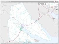 Perquimans County, NC Wall Map Zip Code