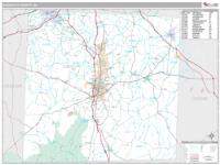 Randolph County, NC Wall Map Zip Code