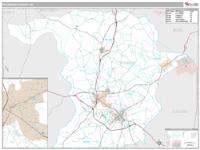 Richmond County, NC Wall Map Zip Code