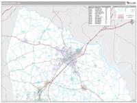 Rowan County, NC Wall Map Zip Code