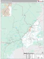 Transylvania County, NC Wall Map Zip Code