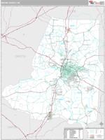 Wayne County, NC Wall Map Zip Code