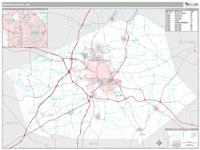 Wilson County, NC Wall Map Zip Code