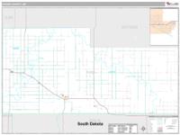 Adams County, ND Wall Map Zip Code