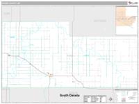 Adams County, ND Wall Map