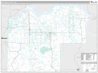 McKenzie County, ND Wall Map Zip Code