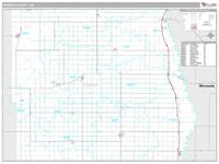 Pembina County, ND Wall Map Zip Code