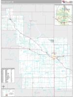 Ward County, ND Wall Map Zip Code