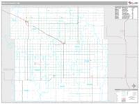 Wells County, ND Wall Map Zip Code