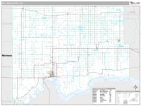 Williams County, ND Wall Map Zip Code